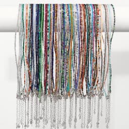 Hot 2mm Natural Crystal Beads Necklace Tiger Eye Stone Black Spinel Mix Quartzs Choker Clavicle Chains For Women Men Jewelry