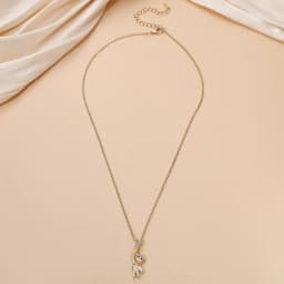 Obega Lovely Bear Necklaces for Women Cubic Zircon Inlaid Gold Color Neck Chain Female Necklaces Cute Jewelry Pendant