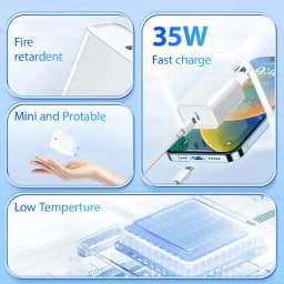 PD 35W Fast Charger For Apple iPhone 14 13 12 11 15 Pro Max Plus USB C Charger Fast Charging 7 8 6 6S XR XS SE Phone Accessories