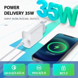 PD 35W Fast Charger For Apple iPhone 14 13 12 11 15 Pro Max Plus USB C Charger Fast Charging 7 8 6 6S XR XS SE Phone Accessories
