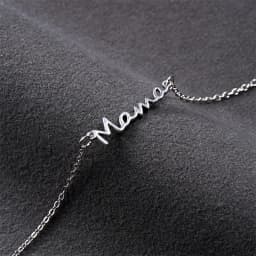 Simple Letter Mama Charm Bracelet for Women Metal 3 Colors Double Layer Chain Bangle Fashion Jewelry Mother Day Wrist Gift
