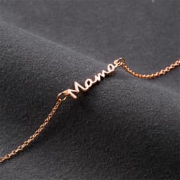 Simple Letter Mama Charm Bracelet for Women Metal 3 Colors Double Layer Chain Bangle Fashion Jewelry Mother Day Wrist Gift