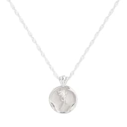 VENTFILLE 925 Silver Circular Geometry Rose Necklace Dropwise Glaze Korean Gentle Jewelry Birthday Gift Wholesale