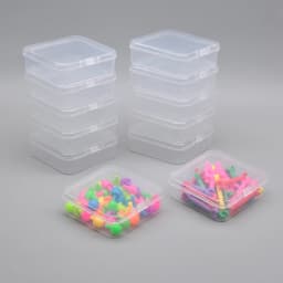 12 Transparent Storage Boxes for Arts and Crafts Parts Small Beads Accessories Storage Boxes