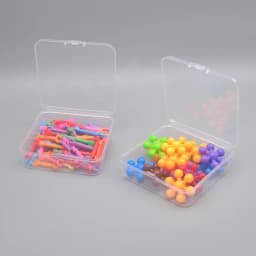 12 Transparent Storage Boxes for Arts and Crafts Parts Small Beads Accessories Storage Boxes