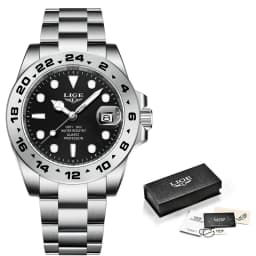 Reloj LIGE Top Brand Luxury Fashion Diver Watch Men Waterproof Date Clock Sport Watches Mens Quartz Wristwatch Relogio Masculino