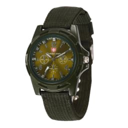 Military Mens Watch Top Brand Army Green Sports Analog Quartz Wristwatch Nylon Band Fashion Casual Men's Clock Relogio Masculino