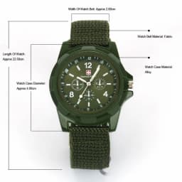Military Mens Watch Top Brand Army Green Sports Analog Quartz Wristwatch Nylon Band Fashion Casual Men's Clock Relogio Masculino