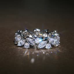 Huitan Romantic Bridal Wedding Rings Shiny Marquise Round Crystal Zirconia Irregular Band Delicate Ring Trendy Jewelry for Women