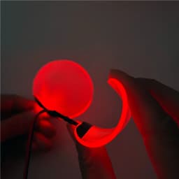 Round Flexible Bendable DIY Led Light Eyes Kits Cosplay Halloween Helmet Masks Eye Light Accessories Can Cropped CR2032