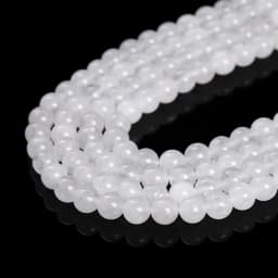 4 6 8 10 12mm Natural Stone High Quality White Jade Round Loose Spacer Beads For Jewelry Making Diy Necklace Bracelet Accessory