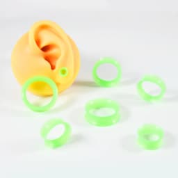 1Pair Thin Style Silicone Flexible Double Flared Flesh Ear Tunnel Plugs Gauge Expander Stretchers Piercing Jewelry 3-25mm