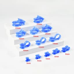 1Pair Thin Style Silicone Flexible Double Flared Flesh Ear Tunnel Plugs Gauge Expander Stretchers Piercing Jewelry 3-25mm