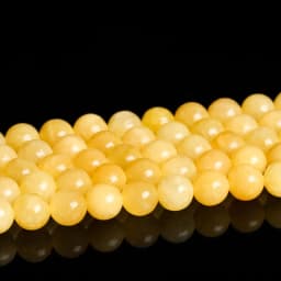 Natural Stone Yellow Jade Bead Round Loose Spacer Jasper Bead 4 6 8 10mm For Jewelry Making Diy Necklace Bracelet Accessories