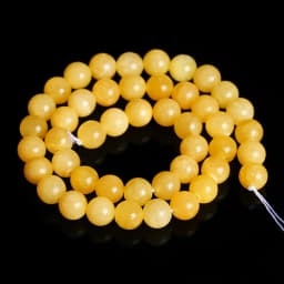 Natural Stone Yellow Jade Bead Round Loose Spacer Jasper Bead 4 6 8 10mm For Jewelry Making Diy Necklace Bracelet Accessories