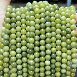 Natural Stone Yellow Jade Bead Round Loose Spacer Jasper Bead 4 6 8 10mm For Jewelry Making Diy Necklace Bracelet Accessories