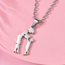 Girls Boy Children Stainless Steel Family Necklaces Mama Pendants Necklace Birthday Gifts For Women Jewelry Mother's Day Jewelry