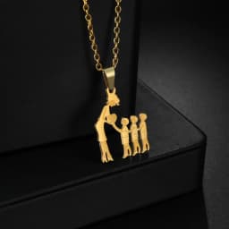 Girls Boy Children Stainless Steel Family Necklaces Mama Pendants Necklace Birthday Gifts For Women Jewelry Mother's Day Jewelry