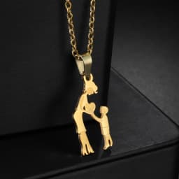 Girls Boy Children Stainless Steel Family Necklaces Mama Pendants Necklace Birthday Gifts For Women Jewelry Mother's Day Jewelry