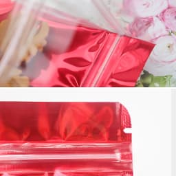 100pcs Side Transparent Stand-up Pouch, Moisture-Proof Sealing Bags, Oats Biscuits Small Business Packaging Bags