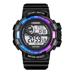 COOBOS Children Digital Watch Fashion LED Sports Watch for Men Kids 30M Waterproof Military Watch Army Electronic Wristwatches