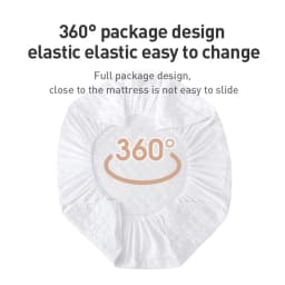 Waterproof Throw Mattress Cover Bed Fitted Sheet Mattress Protector Single/Double/140/160 Muti Size Gray/White