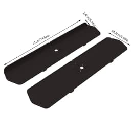 30/24 Inch Silicone Faucet Mat Sink Splash Guard Large Size Faucet Drain Drying Pad Countertop Protector for Bathroom Kitchen
