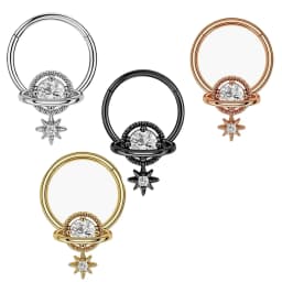 16G Stainless Steel Septum Ring Nose Hoop Ring Bee Bat Septum Piercing Cartilage Hoop Helix Tragus Daith Small Earrings