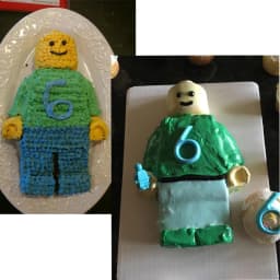Large Silicone Minifigure Cake Pan Robot Breakable Chocolate Mold DIY Moule Baking Tray For Kids Birthday Party Pastry Accessory