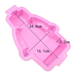 Large Silicone Minifigure Cake Pan Robot Breakable Chocolate Mold DIY Moule Baking Tray For Kids Birthday Party Pastry Accessory