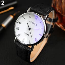 Hot Sale Geneva Men Watches Fashion Casual Men's Watches Leather Band Analog Quartz Wristwatches relogio masculino reloj hombre