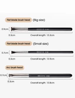 Eyeliner brush eyebrow brush do not eat powder easy overhand blade flat head brush circular arc brush eye repair makeup brush