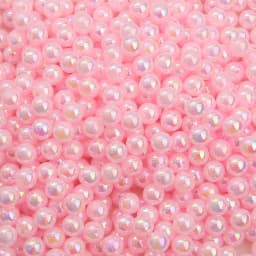 6/8/10mm Plastic Plated AB Color Beads Shiny Acrylic Loose Spacer Beads for DIY Jewelry Making Necklace Bracelet Accessories