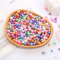 6/8/10mm Plastic Plated AB Color Beads Shiny Acrylic Loose Spacer Beads for DIY Jewelry Making Necklace Bracelet Accessories