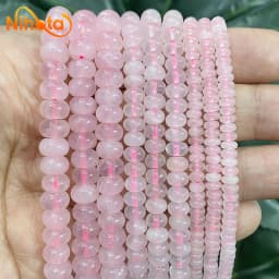 Natural Stone Rondelle Beads Agates Turquoises Jaspers Crystal Spacer Beads For Accessories Jewelry Making 15'' Strand 6/8/10mm