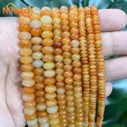 Natural Stone Rondelle Beads Agates Turquoises Jaspers Crystal Spacer Beads For Accessories Jewelry Making 15'' Strand 6/8/10mm