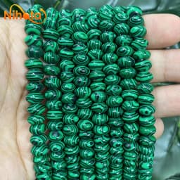 Natural Stone Rondelle Beads Agates Turquoises Jaspers Crystal Spacer Beads For Accessories Jewelry Making 15'' Strand 6/8/10mm