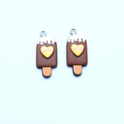 10Pcs 18*28mm Cute Chocolate Resin Accessories Charms Pendants Handmade Jewelry DIY Earring Necklace Keychain
