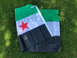 (SKY FLAG) Syria Flag 90*150cm The Syrian Arab Republic Syrian Three Star Flag Banner Hanging Home Decoration Flags