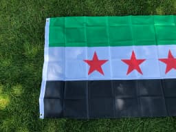 (SKY FLAG) Syria Flag 90*150cm The Syrian Arab Republic Syrian Three Star Flag Banner Hanging Home Decoration Flags