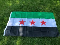 (SKY FLAG) Syria Flag 90*150cm The Syrian Arab Republic Syrian Three Star Flag Banner Hanging Home Decoration Flags