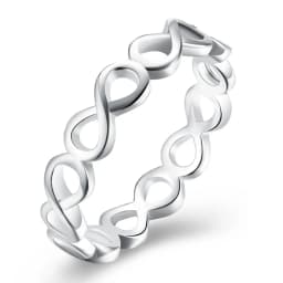 925 Sterling Silver Beautiful Classic Hollow 8 Ring For Women Men rings Fashion Birthday Banquet Party Wedding Charm Jewelry