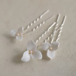 Pearl Hairpin With Side Comb Wedding Hair Accessories Golden Leaf Beads Flower Hair Clip U-shaped Alloy Headwear Fashion Jewelry