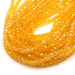 Colorful 2/3/4/6/8mm Rondelle Austria Faceted Crystal Glass Beads Loose Spacer Beads for Jewelry Making DIY Accessories