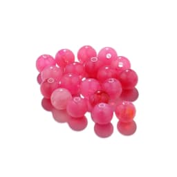 50Pcs 6-10mm Imitation Natural Stone Round Resin Beads Loose Spacer Bead for Jewelry Makeing Bracelet Necklace DIY Accessory