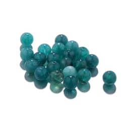 50Pcs 6-10mm Imitation Natural Stone Round Resin Beads Loose Spacer Bead for Jewelry Makeing Bracelet Necklace DIY Accessory