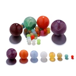 50Pcs 6-10mm Imitation Natural Stone Round Resin Beads Loose Spacer Bead for Jewelry Makeing Bracelet Necklace DIY Accessory