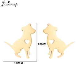 Cartoon Animal Earings Multiple Stainless Steel Cat Stud Earring for Women Girls Small Dog Paw Ear Studs Funny Jewelry Oorbellen
