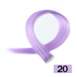 HAIRSTAR Synthetic Colored Clip In One Piece Straight Colorful Rainbow Hair Extensions 22 Inch Hairpieces