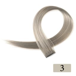 HAIRSTAR Synthetic Colored Clip In One Piece Straight Colorful Rainbow Hair Extensions 22 Inch Hairpieces
